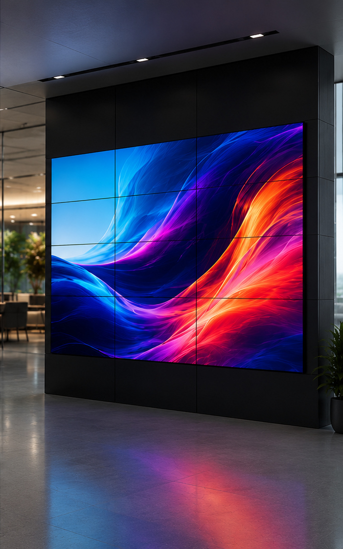 LCD video wall display