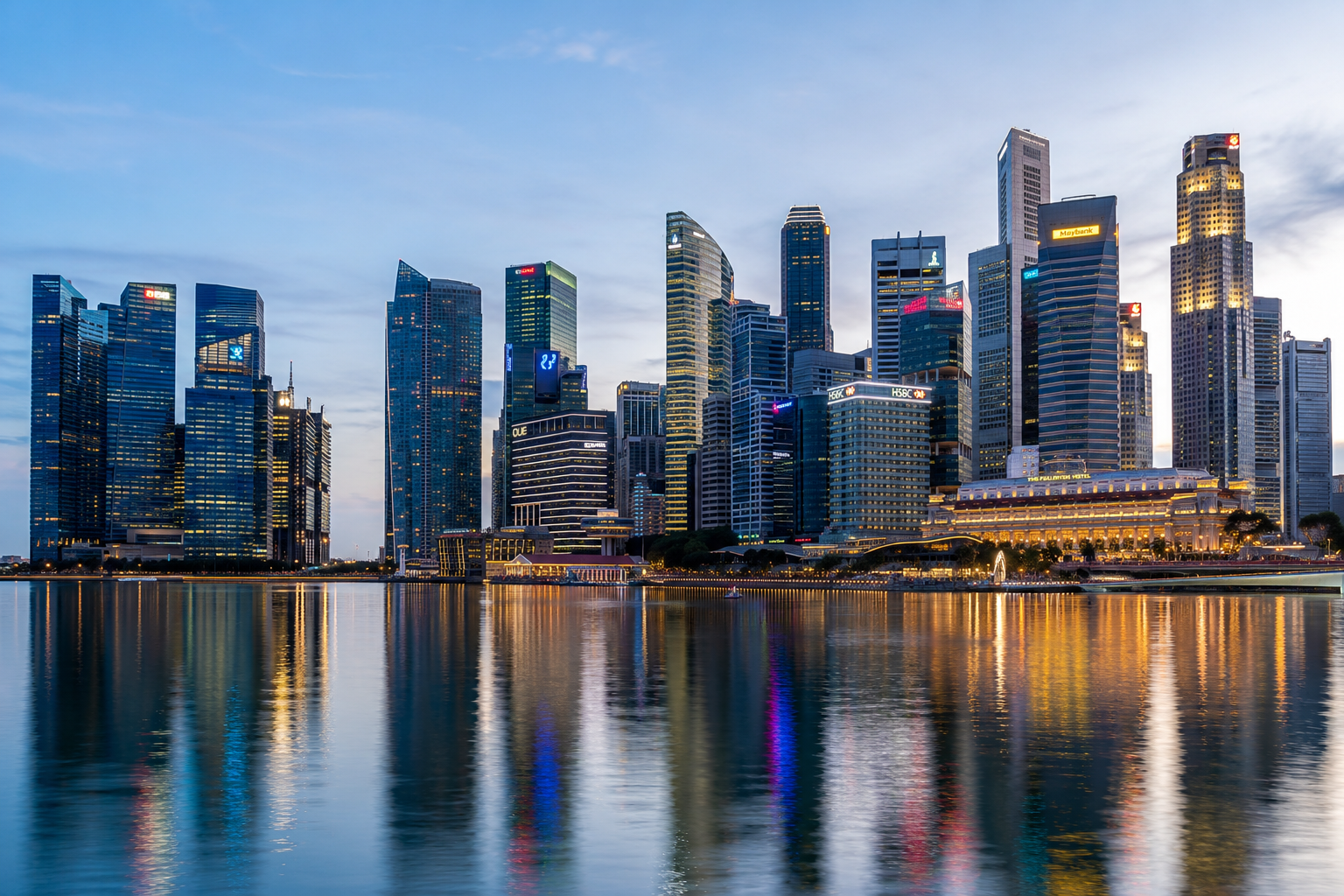 Marina Bay Financial Center Lighting Works